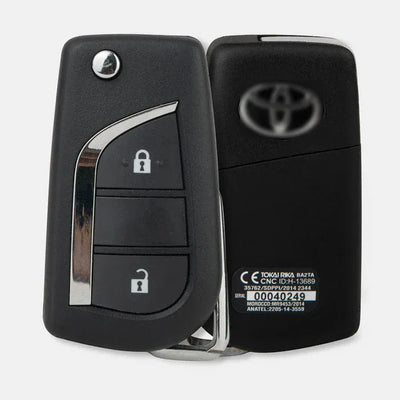 Toyota Crysta 2 Buttons Flip Key