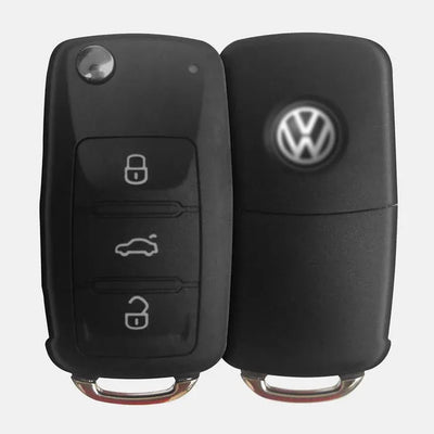 Volkswagen 3 Buttons Flip Key