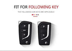 Premium Soft TPU Leather Pattern Key Cover Compatible with Toyota Innova Crysta and Corolla Altis 3Button Flip Key