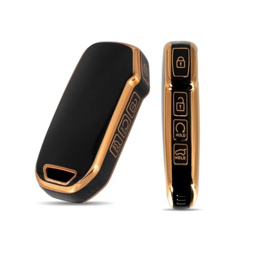 TPU Key Cover Compatible with Kia Seltos 2023 Facelift HTX 4 Button Smart Key