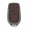 car Key Cover Compatible for Toyota Fortuner, Legender, Innova HyCross, Land Cruiser 3 Button Smart Key.