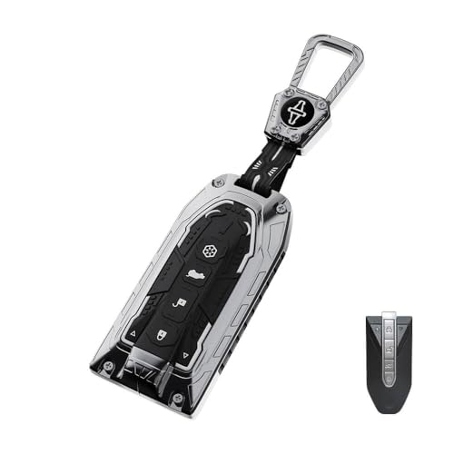 Luxury Transformer Series Soft Silicone & Metal Key Cover Compatible with Mahindra XUV 7XO | BE 6 | XEV 9E | XEV 9S | BE 6 Formula E Edition | BE 6 FE 6Button Smart Key.