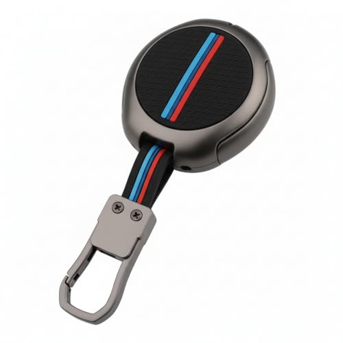 Metal Key Cover with Keychain for Tata | Harrier EV | Electric car | 6 Button Round smart Key.