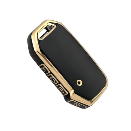 Pack of 2 Leather TPU & TPU Compatible for Kia Seltos and sonet 2023 Facelift 4 Button Smart Key