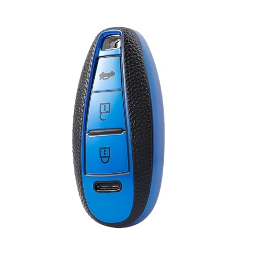Premium Soft TPU Leather Pattern Key Cover for Maruti Suzuki 3 Button Baleno Ciaz Vitara Brezza S Cross Swift Ignis Smart Key