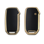 TPU keycover and Keychain Compatible for Kia Seltos and sonet 2023 Facelift 4 Button Smart Key