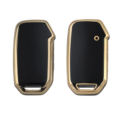 TPU keycover and Keychain Compatible for Kia Seltos and sonet 2023 Facelift 4 Button Smart Key