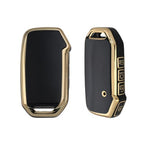 TPU keycover and Keychain Compatible for Kia Seltos and sonet 2023 Facelift 4 Button Smart Key