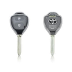 Clear TPU 2 Button Remote Key Cover Case for Compatible Toyota Innova/Fortuner/Corolla with 2Button Remote Key
