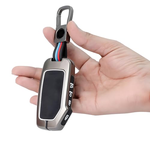 Zinc Alloy Metal Key Cover Compatible for Kia Seltos, Sonet 2023 Facelift 4 Button Smart Key