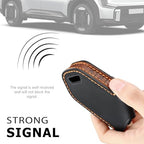 Leather Key Cover Compatible for Kia Syros, EV6, EV9 Smart Key