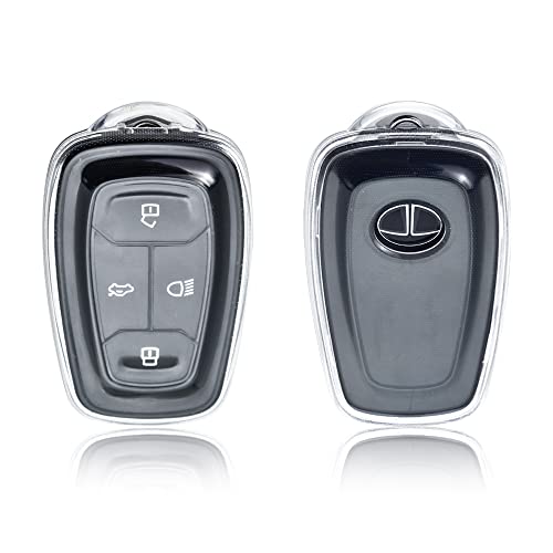 Clear TPU Key Cover Compatible for Tata Nexon, Altroz, Harrier, Tigor Bs6, Safari Gold, Punch, Tigor Ev, Safari 2021 4 Button Smart Key