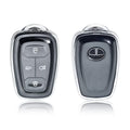 Clear TPU Key Cover Compatible for Tata Nexon, Altroz, Harrier, Tigor Bs6, Safari Gold, Punch, Tigor Ev, Safari 2021 4 Button Smart Key