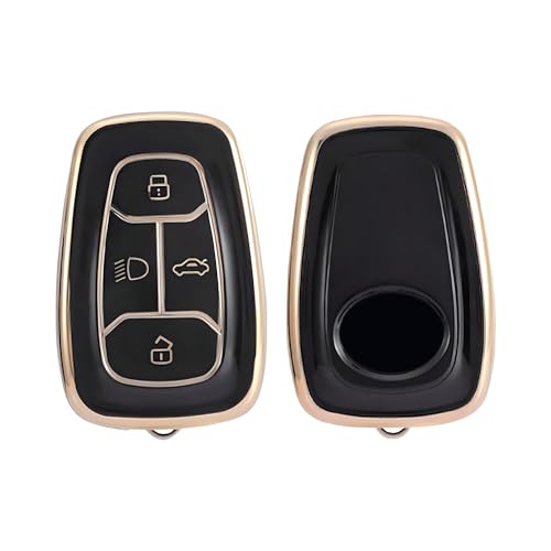 TPU Car Key Cover for Nexon | Nexon EV | Harrier | Safari | Altroz | Tigor | EV | Punch | Tiago | Tiago EV Electric 4 Button Smart Key Cover