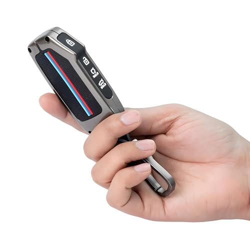 Zinc Alloy Metal Key Cover Compatible for Kia Seltos, Sonet 2023 Facelift 4 Button Smart Key (Compare Key Shape Before Ordering)