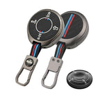 ­­™ Luxury Transformer Series Soft Silicone & Metal Key Cover Compatible with Tata Harrier EV smart Key.