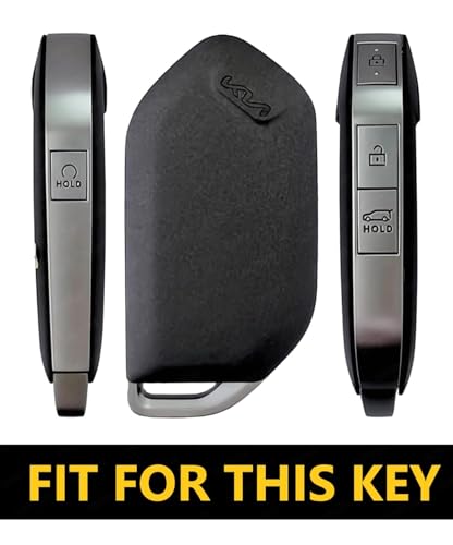 ABS Key Cover with Silicone Comptibale for Kia Syros, EV6, EV9, 3/4 Button Smart