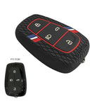 Silicone Key Cover Compatible for Nexon, Harrier, Altroz, Tigor BS6, Punch, Safari 2021, Safari Gold (4 Button Smart Key)