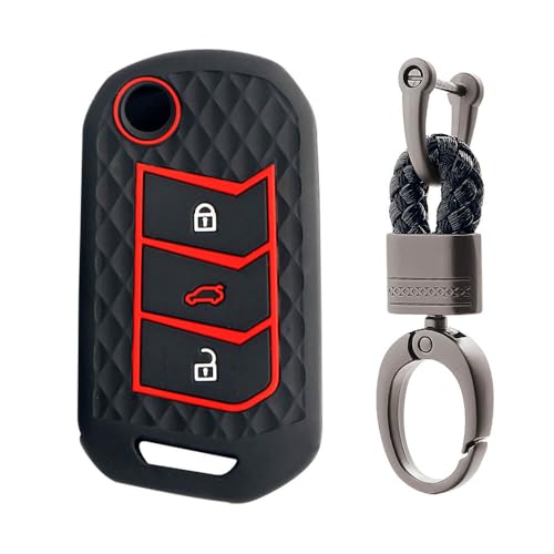 Silicone Key Cover & Keychain Compatible for Marazzo/Scorpio S3/ S5/ S7/ S9/ S11/Tuv 300 Plus/Bolero 2020 BS6/Thar XUV700