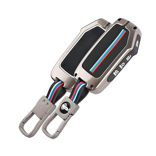 Zinc Alloy Metal Key Cover Compatible for Kia Seltos, Sonet 2023 Facelift 4 Button Smart Key (Compare Key Shape Before Ordering)