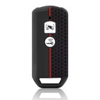 Silicone Cover Compatible for Hnda Activa Honeycomb Design, Heavy-Duty Protection for Activa Scooter 2 Button Smart Key