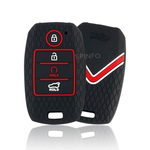 Silicone Key Cover for Sonet, Seltos 2020, Carens 4 Button Smart Key
