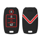 Silicone Key Cover for Sonet, Seltos 2020, Carens 4 Button Smart Key