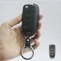 Leather Key Cover and Keychain Compatible for Tata Curvv, Nexon, Harrier, Safari, Punch, Altroz, Tiago, Tigor 3 Button flip Key