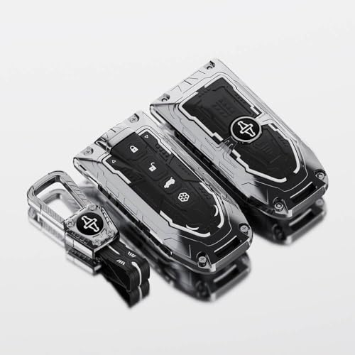 Luxury Transformer Series Soft Silicone & Metal Key Cover Compatible with Mahindra XUV 7XO | BE 6 | XEV 9E | XEV 9S | BE 6 Formula E Edition | BE 6 FE 6Button Smart Key.