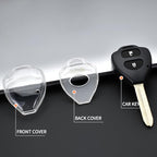 Clear TPU 2 Button Remote Key Cover Case for Compatible Toyota Innova/Fortuner/Corolla with 2Button Remote Key