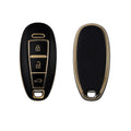 Premium Soft TPU Leather Pattern Key Cover Compatible with Maruti Suzuki 3 Button Baleno Ciaz Vitara Brezza S Cross Swift Ignis and Urban Cruiser Smart Key