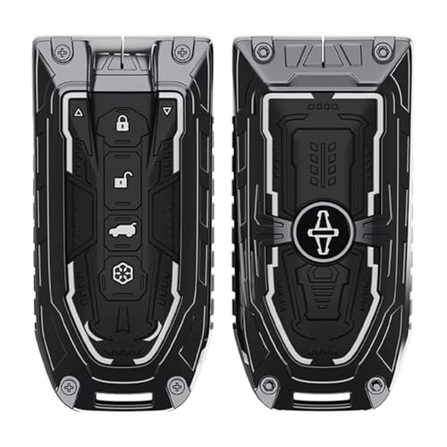Luxury Transformer Series Soft Silicone & Metal Key Cover Compatible with Mahindra XUV 7XO | BE 6 | XEV 9E | XEV 9S | BE 6 Formula E Edition | BE 6 FE 6Button Smart Key.