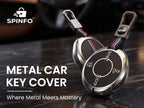 Metal Key Cover with Keychain for Tata | Harrier EV | 6 Button Round smart Key.