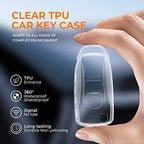 TPU Key Cover Compatible for Tata Nexon, Harrier, Altroz, Punch, Zest, Bolt, Tigor, Zica, Tiago, Safari Storme, Hexa 3 Button Flip Key