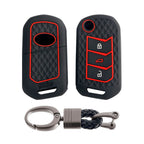 Silicone Key Cover & Keychain Compatible for Marazzo/Scorpio S3/ S5/ S7/ S9/ S11/Tuv 300 Plus/Bolero 2020 BS6/Thar XUV700