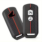 Silicone Cover Compatible for Honda Activa Honeycomb Design, Heavy-Duty Protection for Honda Activa Scooter 2 Button Smart Key
