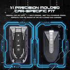 Luxury Transformer Series Soft Silicone & Metal Key Cover Compatible with Mahindra XUV 7XO | BE 6 | XEV 9E | XEV 9S | BE 6 Formula E Edition | BE 6 FE 6Button Smart Key.