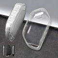 Soft Clear TPU Keycover for Kia Syros, ev6,ev9, 4 Button Smart Key.