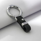 Leather Key Cover and Keychain Compatible for Toyota Fortuner | Hilux | Innova Crysta | Fortuner Legender | Innova HyCross | Land Cruiser Smart Key