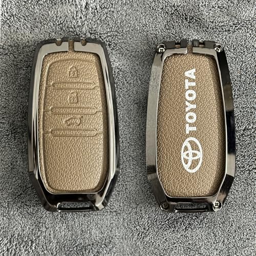New Metal Keycover Compatible for Toyota Fortuner | Hilux | Innova Crysta | Fortuner Legender | Innova HyCross | Land Cruiser Smart Key