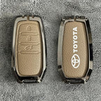New Metal Keycover Compatible for Toyota Fortuner | Hilux | Innova Crysta | Fortuner Legender | Innova HyCross | Land Cruiser Smart Key