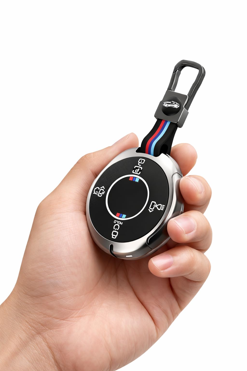 Silicone & Metal Car Key Cover Compatible for Tata