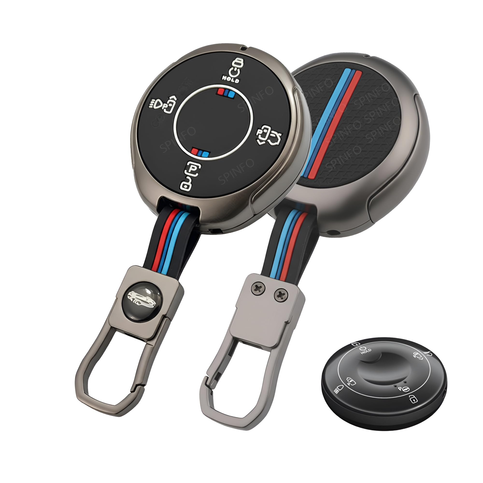 Silicone & Metal Car Key Cover Compatible for Tata