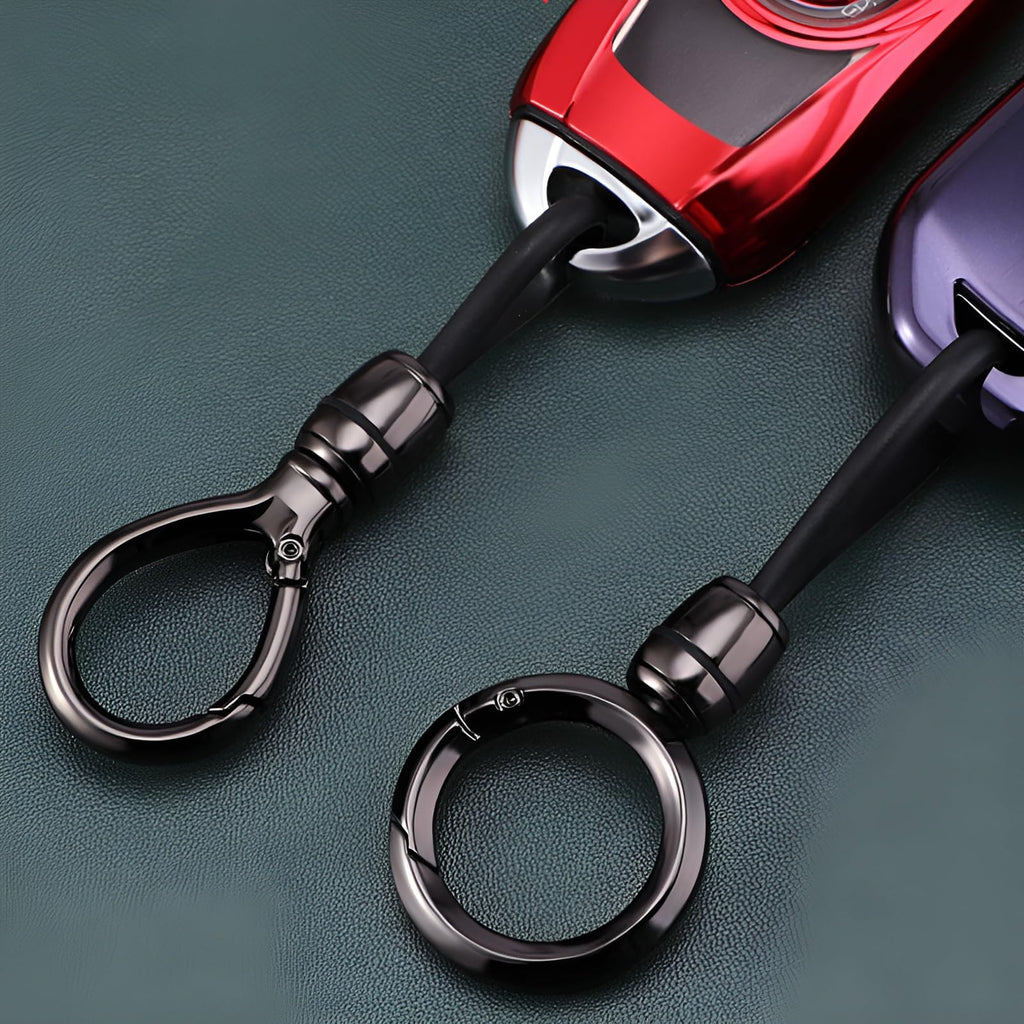 Silicone Key Cover and Keychain Compatible for Toyota Fortuner | Hilux | Innova Crysta | Fortuner Legender | Innova HyCross | Land Cruiser Smart Key