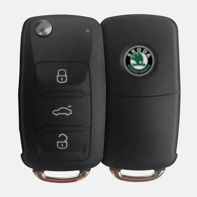 Skoda 3 Buttons Flip Key